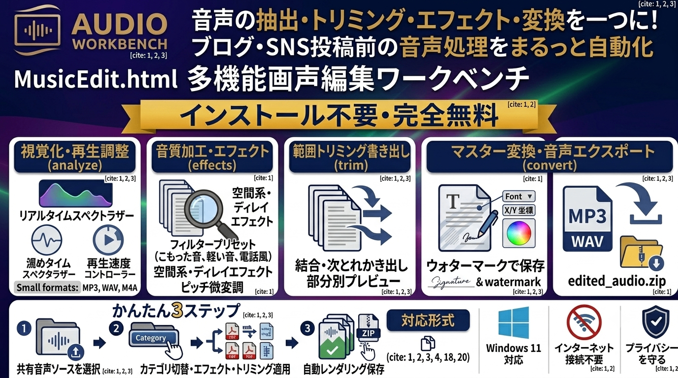 多機能音声編集