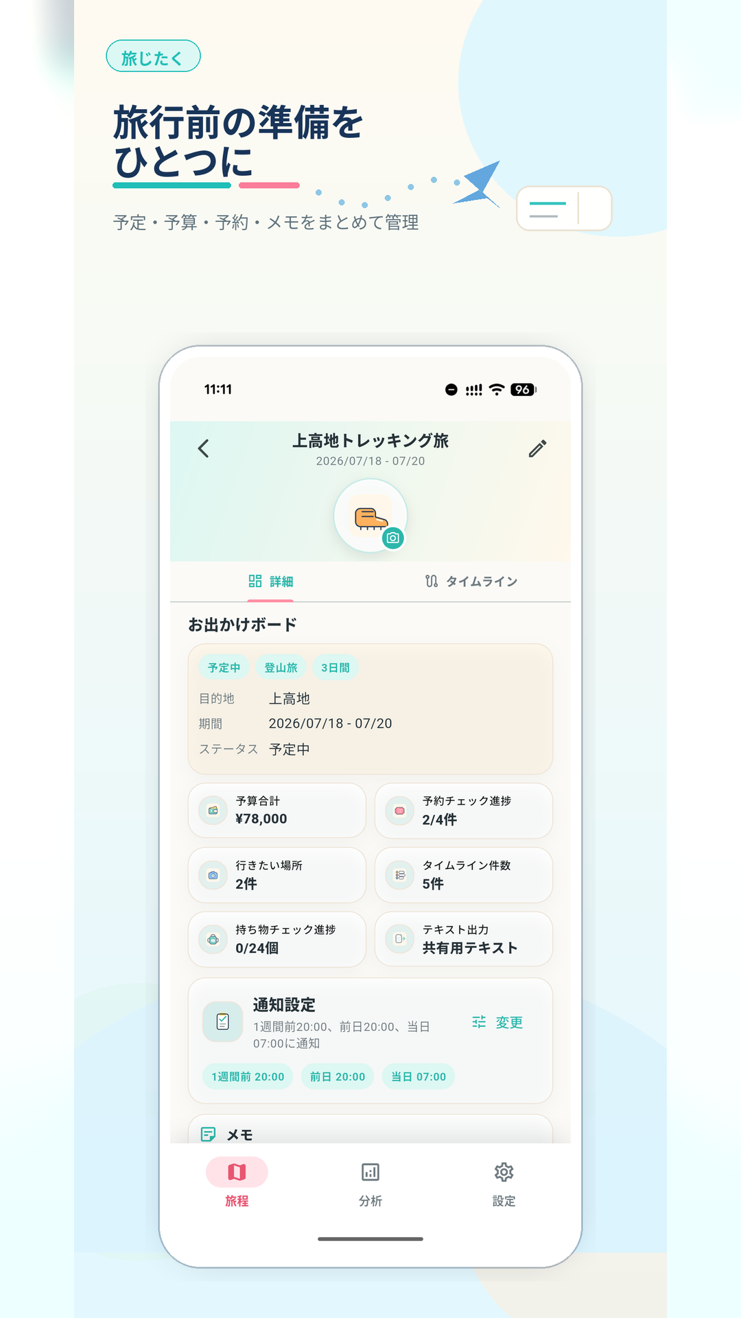 旅じたく