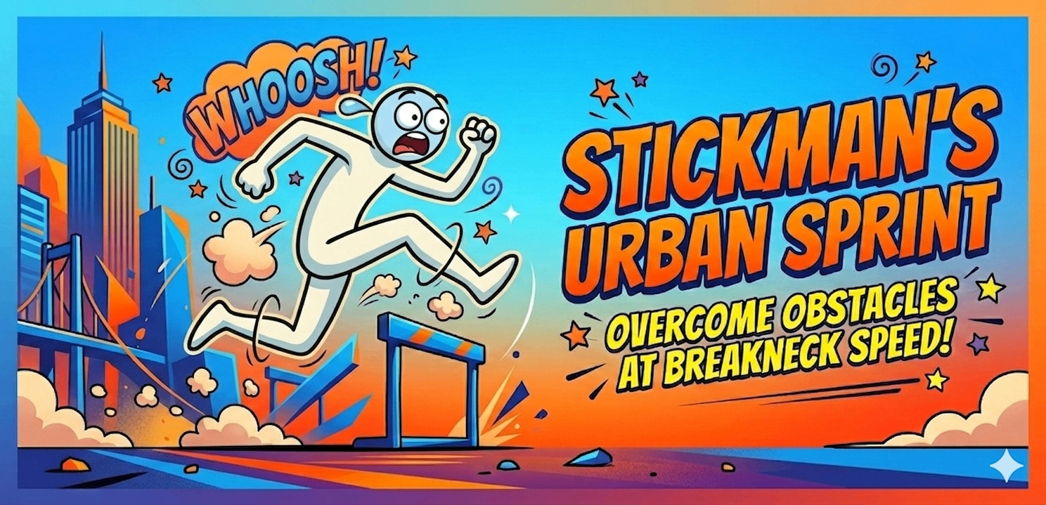 JUMPING STICKMAN DASHïŒçèµ°ïŒã©ã³ã²ãŒã