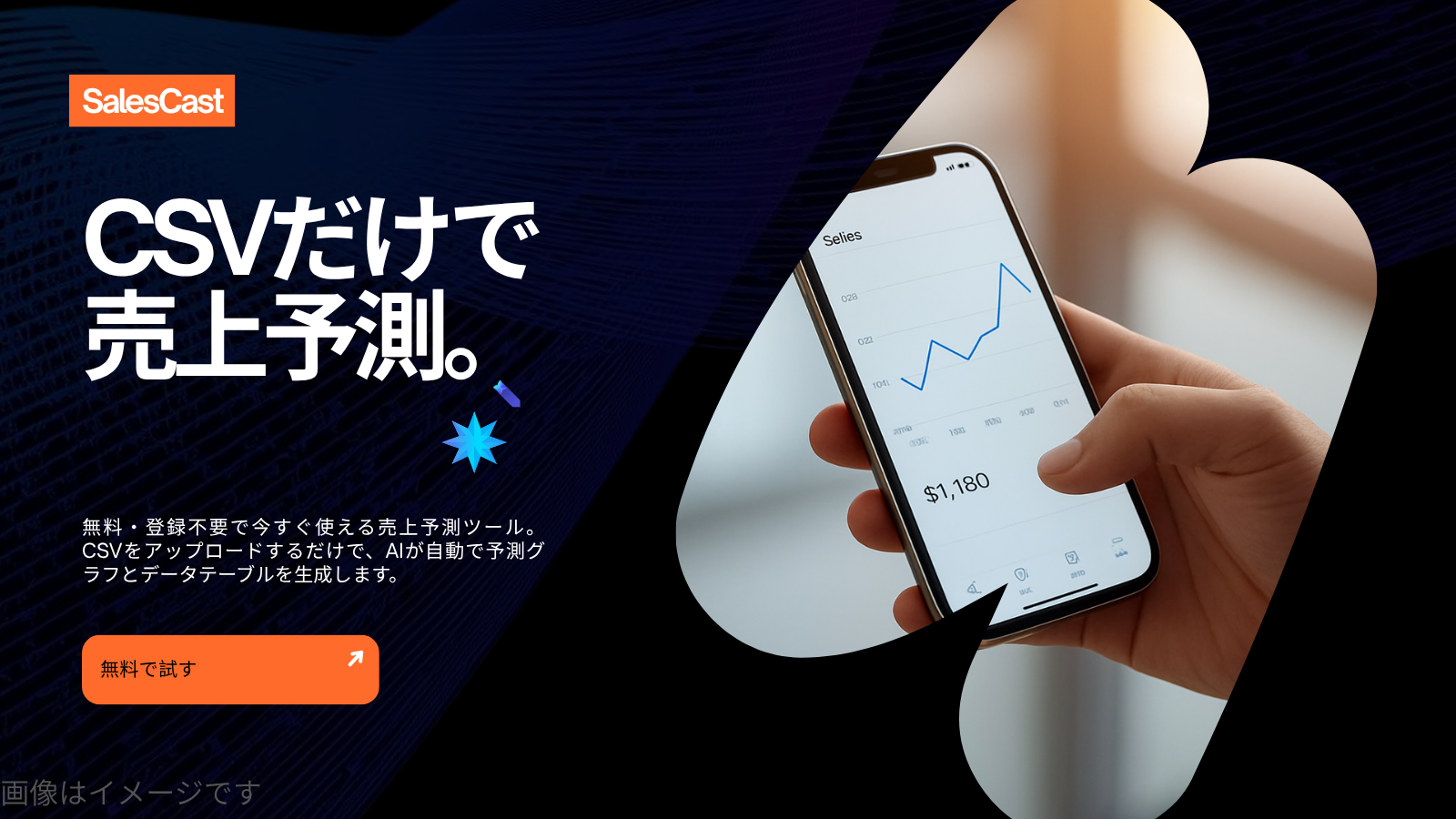 SalesCast - 売上・需要予測AI | 無料・登録不要