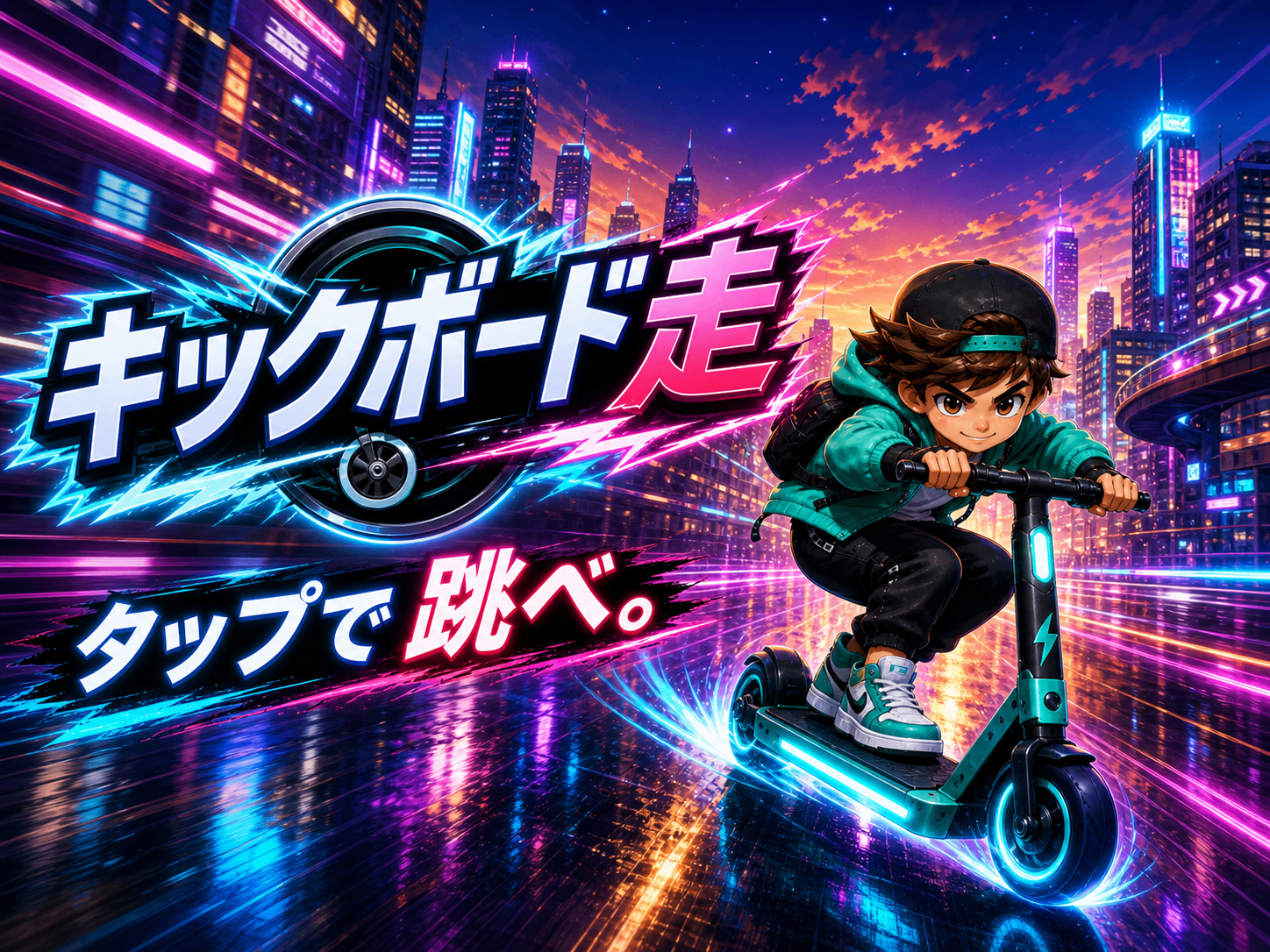 キックボード走