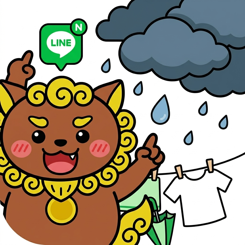 とりこんで！ – 洗濯物の雨アラートLINEアプリ（無料）